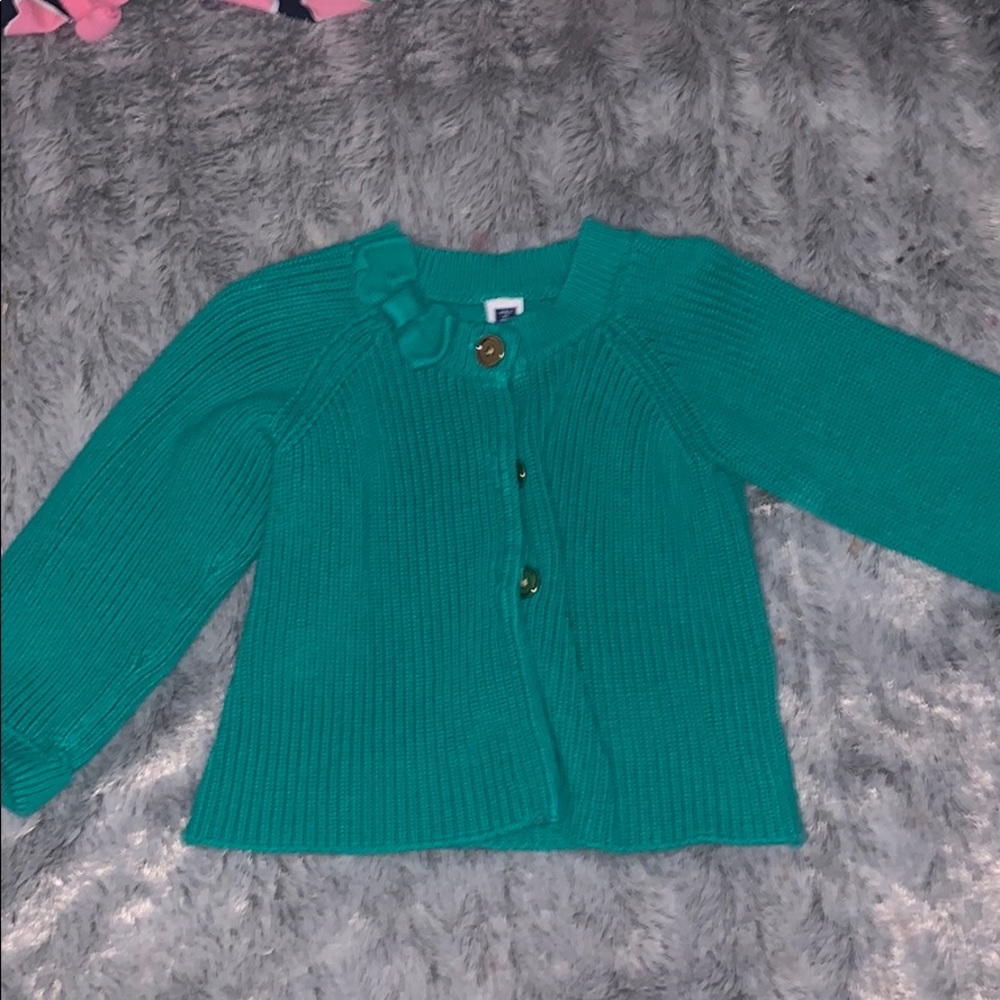 Janie and Jack green sweater